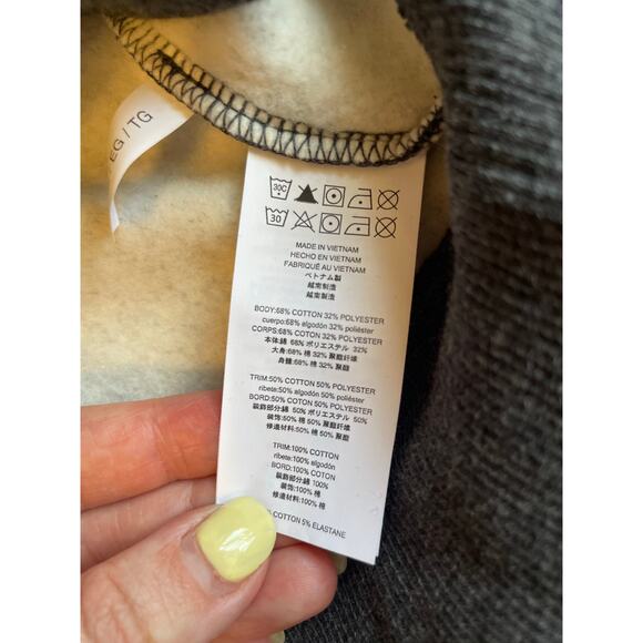 Michael Kors Men's Collared Full Zip Ribbed Navy Blue Cozy Sweatshirt XL - Picture 9 of 10